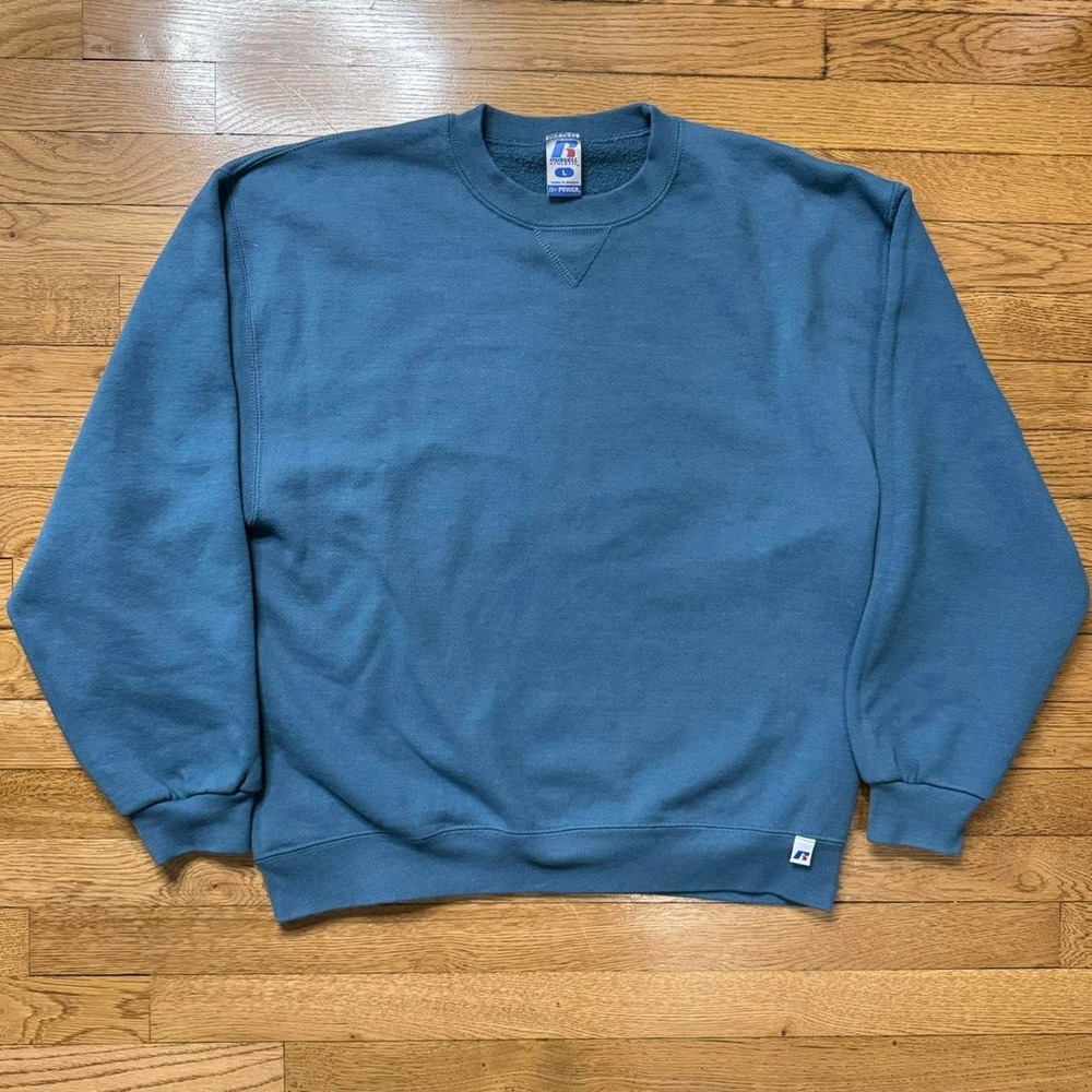 Vintage russell athletics crewneck sweatshirt in blue